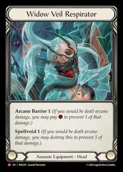 Widow Veil Respirator ROS239 - Rosetta - Flesh and blood card