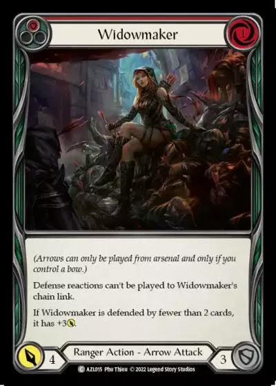 Widowmaker RED AZL015 - Azalea - Blitz Deck - Flesh and blood card