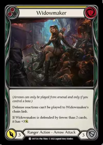 Widowmaker YELLOW OUT134 - Outsiders - Flesh and blood card