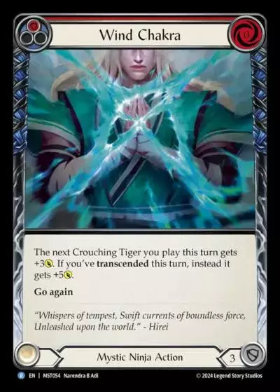 Wind Chakra RED MST054 - Part the Mistveil - Flesh and blood card
