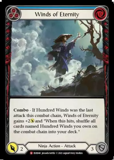 Winds of Eternity BLUE EVR040 - Everfest - Flesh and blood card