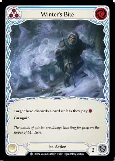 Winter's Bite BLUE LXI025 - Lexi - Blitz Deck - Flesh and blood card