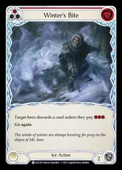 Winter's Bite RED ELE169-RF - Tales of Aria - Flesh and blood card