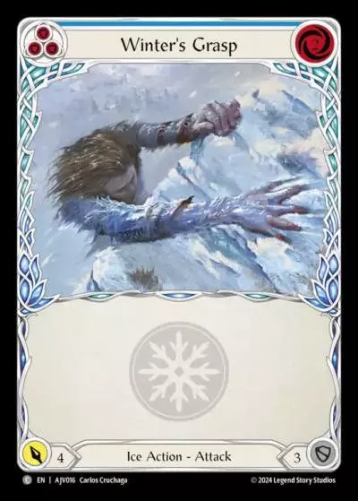 Winter's Grasp BLUE AJV016 - Armory Deck Origins - Jarl Vetreiði - Flesh and blood card