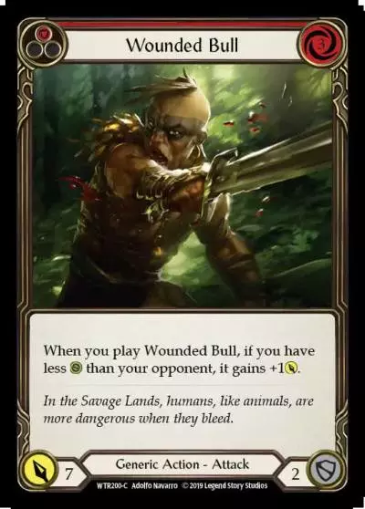 Wounded Bull RED WTR200 - Welcome to Rathe - Flesh and blood card