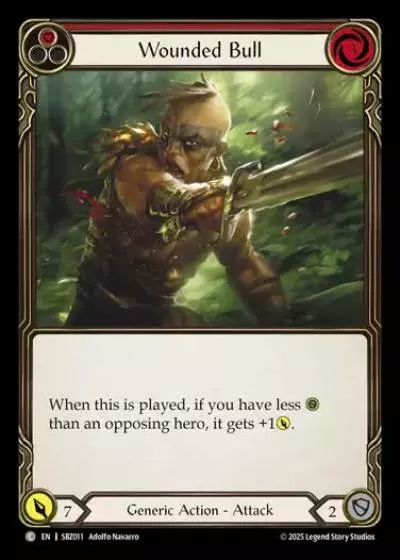 Wounded Bull SBZ011 - Silver Age Chapter 3 - Blaze, Firemind - Flesh and blood card