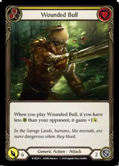 Wounded Bull YELLOW WTR201-RF - Welcome to Rathe - Flesh and blood card