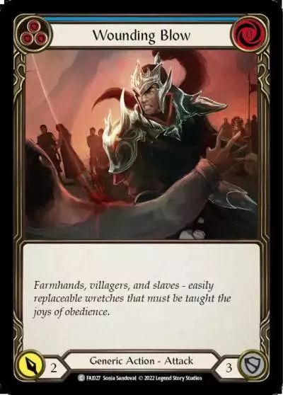 Wounding Blow BLUE FAI027 - Fai - Blitz Deck - Flesh and blood card