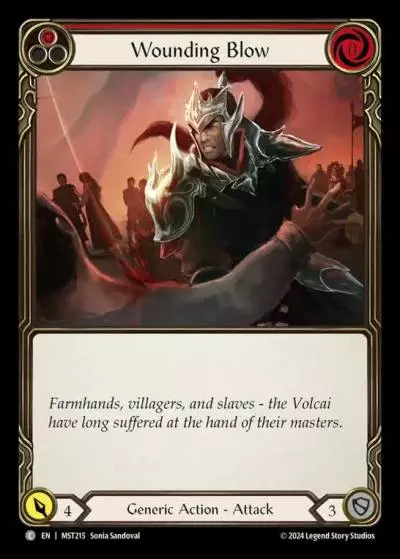 Wounding Blow RED MST215 - Part the Mistveil - Flesh and blood card