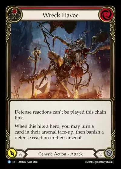 Wreck Havoc RED AKO015 - Armory Deck - Kayo, Armed and Dangerous - Flesh and blood card