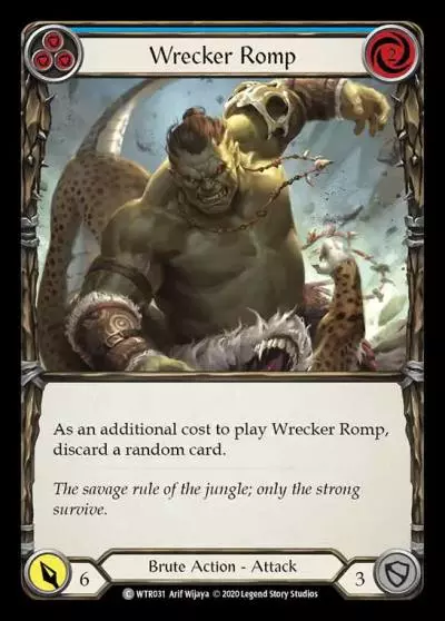 Wrecker Romp BLUE R-WTR031 - Welcome to Rathe - Unlimited Revised - Flesh and blood card
