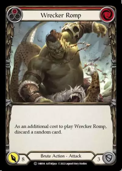 Wrecker Romp RED 1HR014 - Rhinar - Blitz Deck - Flesh and blood card