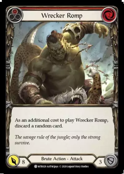 Wrecker Romp RED U-WTR029-RF - Welcome to Rathe - Unlimited - Flesh and blood card