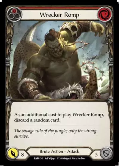 Wrecker Romp YELLOW RNR013 - Rhinar, Reckless Rampage - Hero Deck - Flesh and blood card