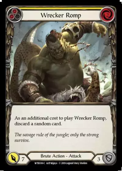 Wrecker Romp YELLOW WTR030 - Welcome to Rathe - Flesh and blood card