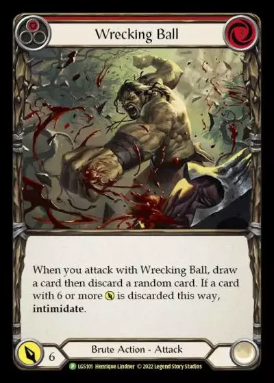 Wrecking Ball RED LGS101-RF - Armory - Season 7 - Flesh and blood card