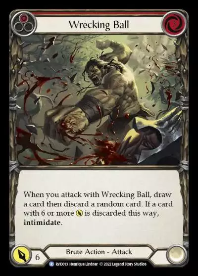 Wrecking Ball RED RVD013 - Classic Battles: Rhinar vs Dorinthea - Flesh and blood card
