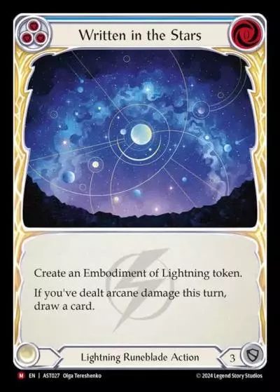 Written in the Stars BLUE AST027 - Armory Deck - Aurora, Shooting Star - Flesh and blood card