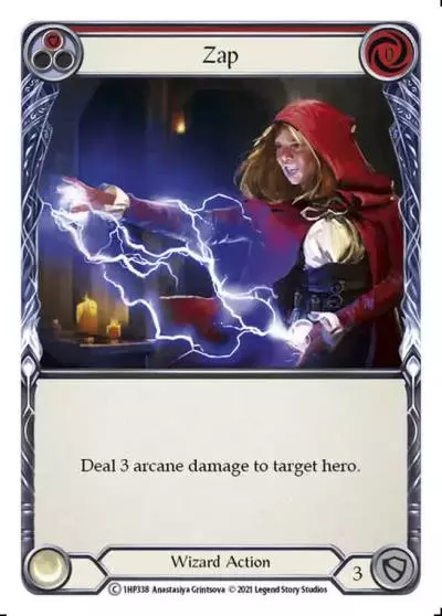 Zap RED 1HP338 - History Pack 1 - Flesh and blood card