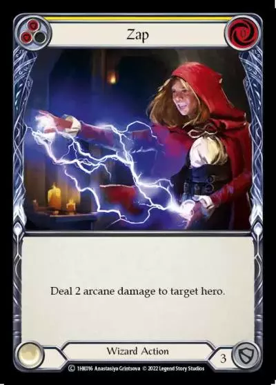Zap YELLOW 1HK016 - Kano - Blitz Deck - Flesh and blood card