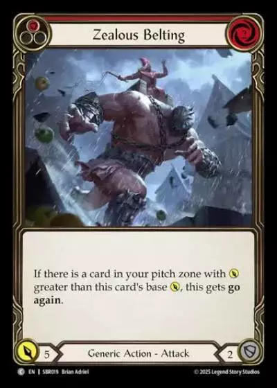 Zealous Belting SBR019 - Silver Age Chapter 1 - Bravo, Flattering Showman - Flesh and blood card
