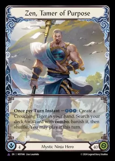 Zen, Tamer of Purpose MST046-MV - Part the Mistveil - Flesh and blood card