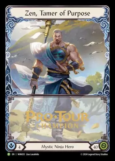 Zen, Tamer of Purpose WIN035-CF - Pro Tour Champion Cards - Part the Mistveil - Flesh and blood card