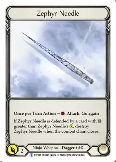 Zephyr Needle 1HP093 - History Pack 1 - Flesh and blood card