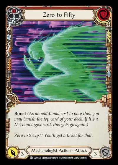 Zero to Fifty RED EVO162 - Bright Lights - Flesh and blood card