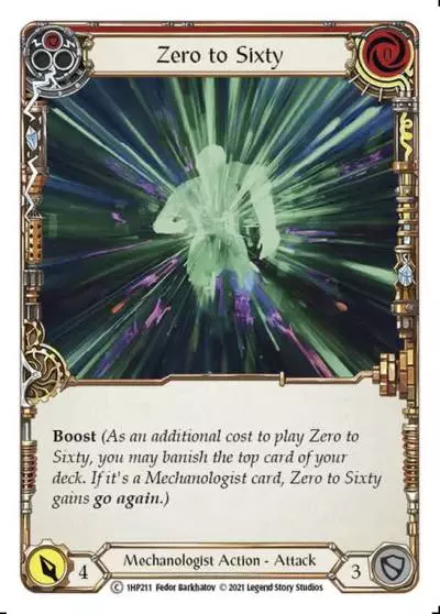 Zero to Sixty RED 1HP211 - History Pack 1 - Flesh and blood card
