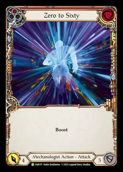 Zero to Sixty RED FAB177-RF - Marketing - Team Covenant Bright Lights - Flesh and blood card
