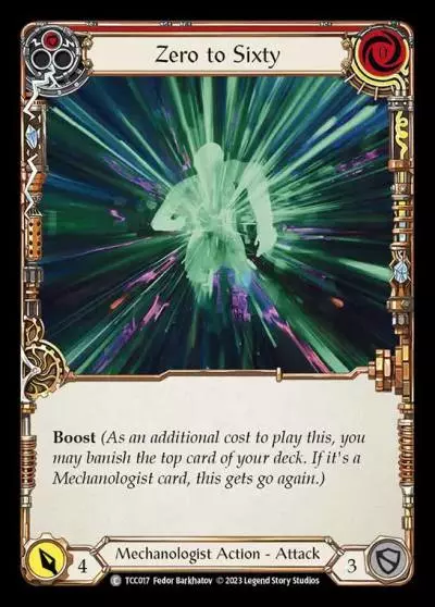 Zero to Sixty RED TCC017 - Round the Table: TCC x LSS - Flesh and blood card