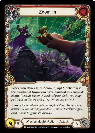 Zoom In RED EVR079 - Everfest - Flesh and blood card